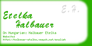 etelka halbauer business card